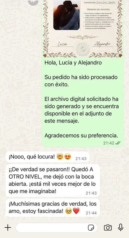 Entrega real por WhatsApp 2